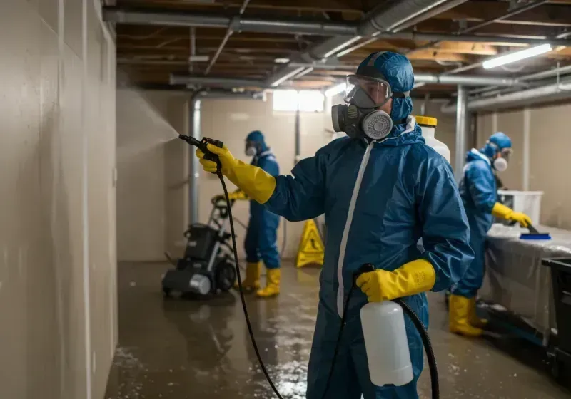 Basement Sanitization and Antimicrobial Treatment process in South Fulton, TN